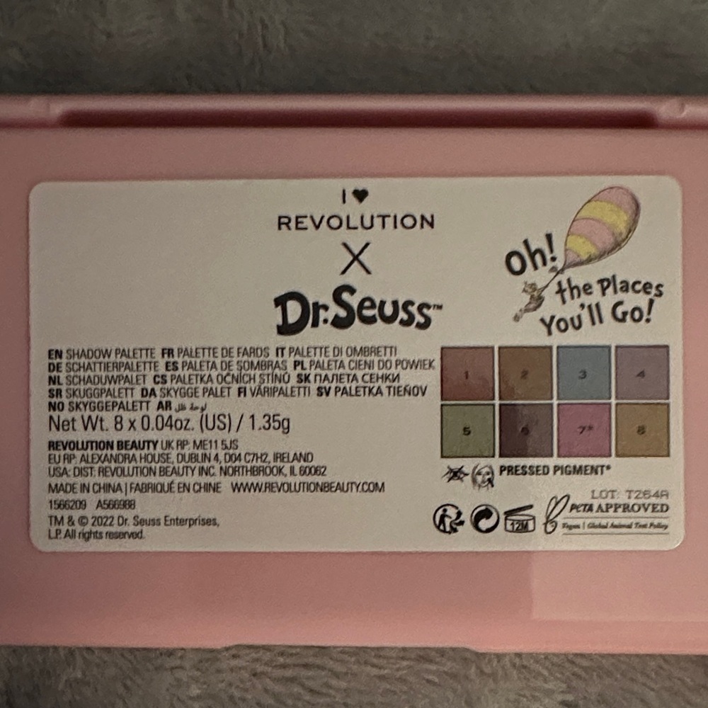 Revolution Dr. Seuss Colorful Eyeshadow Palette - Picture 2 of 5